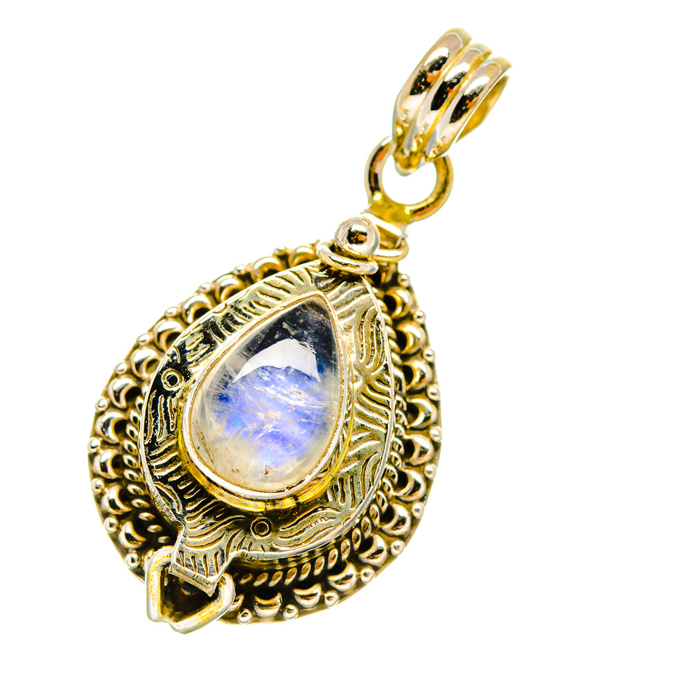 Rainbow Moonstone Pendants handcrafted by Anasilvercos - PD5163