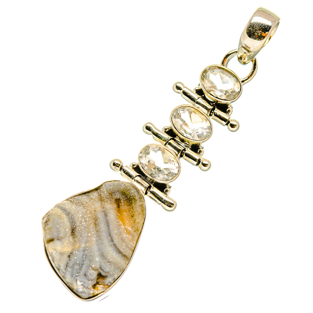 Desert Druzy Pendants handcrafted by Anasilvercos - PD5170