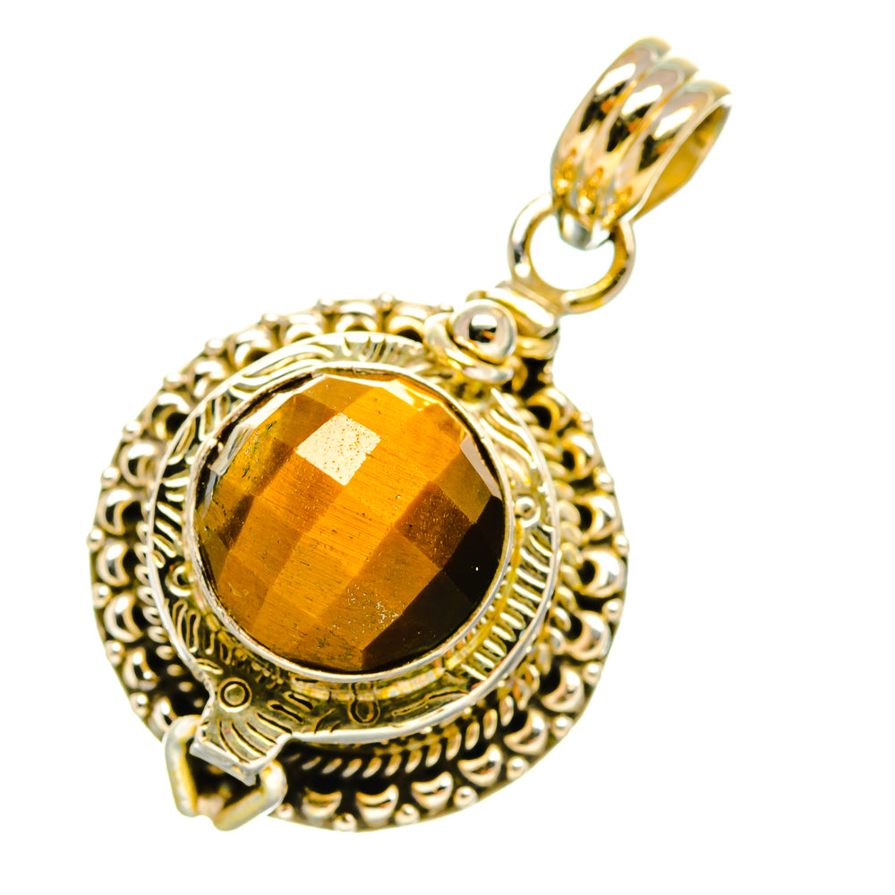 Tiger Eye Pendants handcrafted by Anasilvercos - PD5174