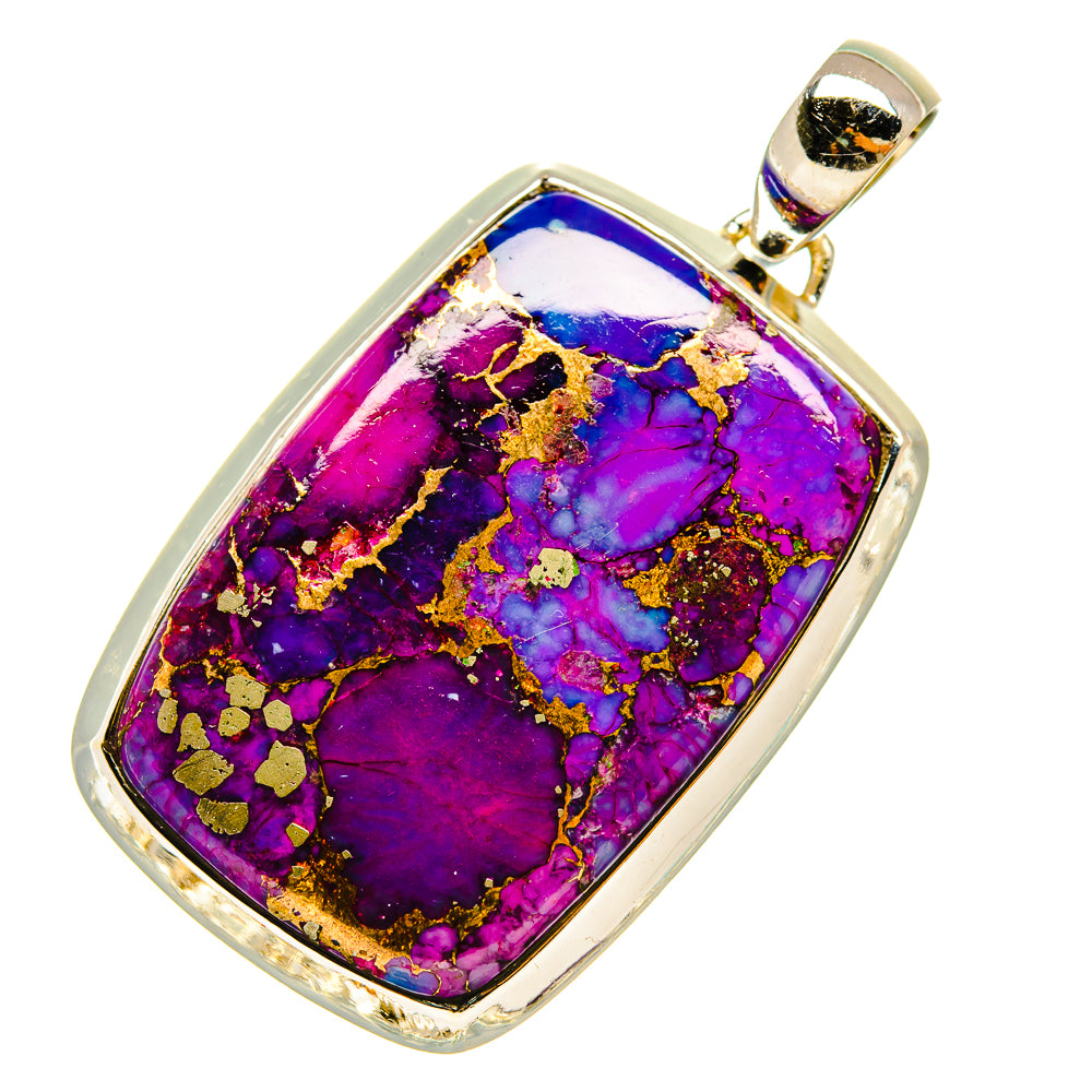 Purple Copper Composite Turquoise Pendants handcrafted by Anasilvercos - PD5183