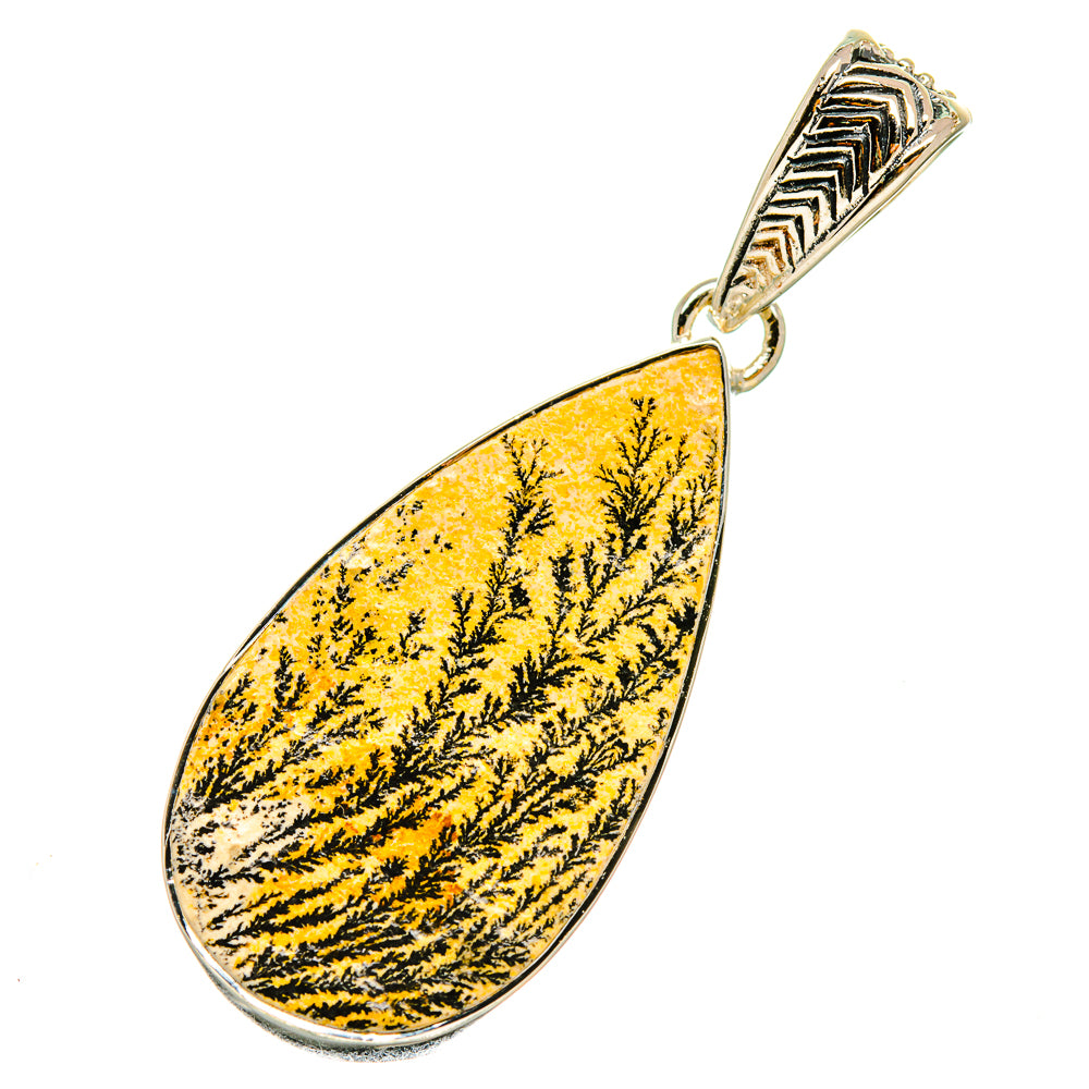 Germany Psilomelane Dendrite Pendants handcrafted by Anasilvercos - PD5185