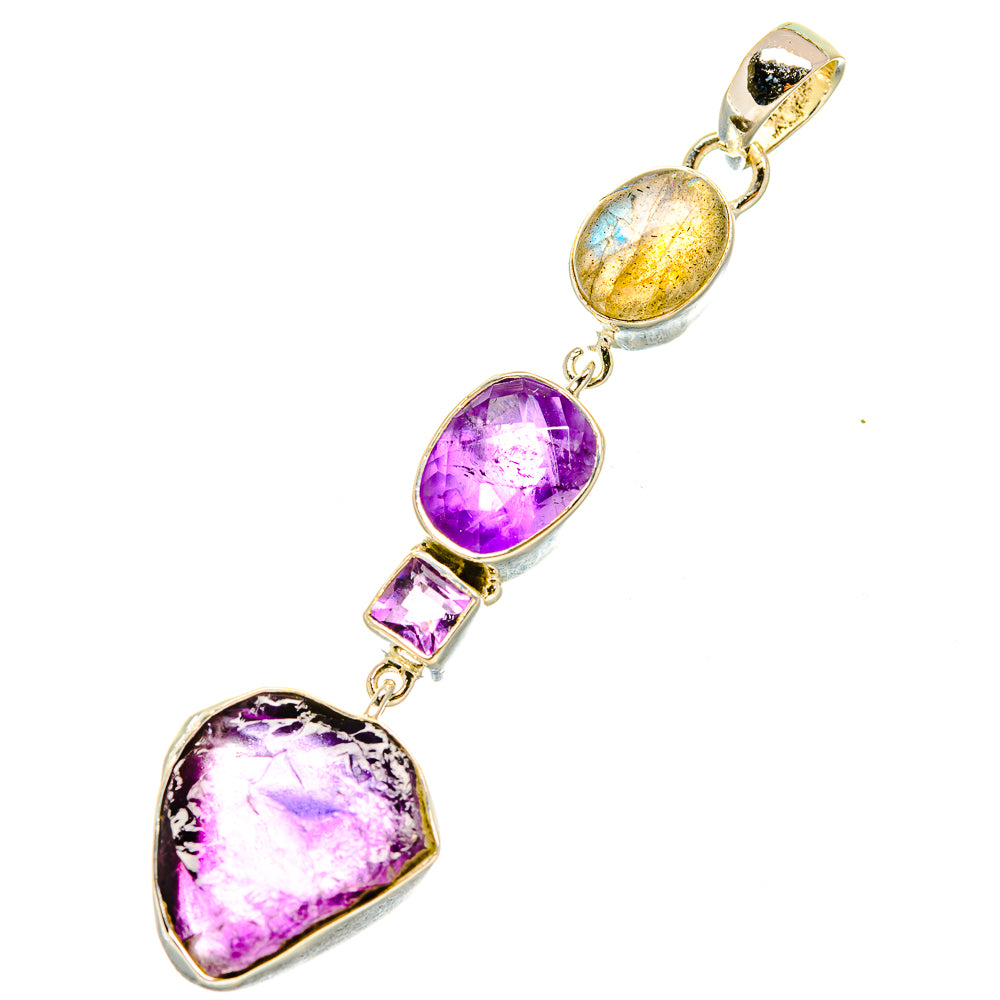 Amethyst Pendants handcrafted by Anasilvercos - PD5189