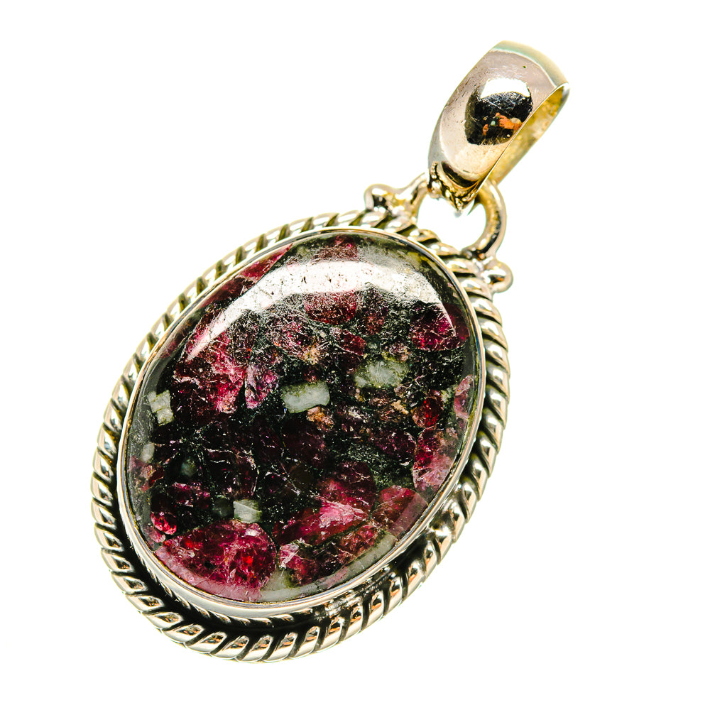 Russian Eudialyte Pendants handcrafted by Anasilvercos - PD5196
