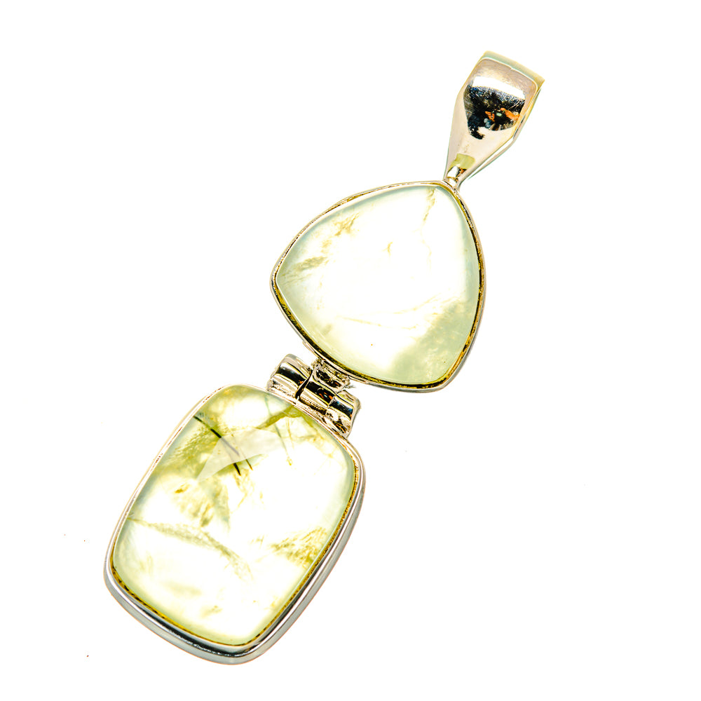 Prehnite Pendants handcrafted by Anasilvercos - PD5204 - Photo 2