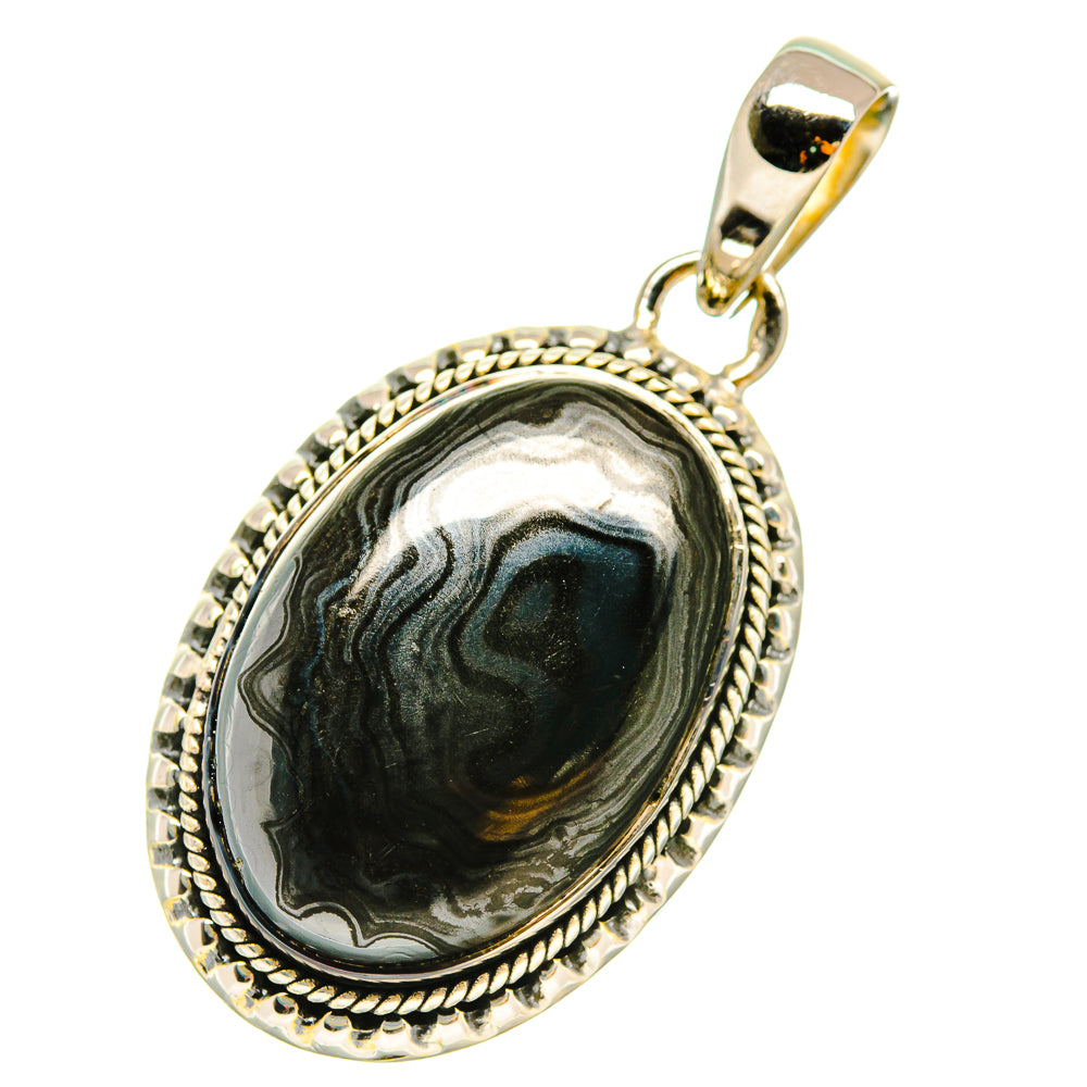 Psilomelane Pendants handcrafted by Anasilvercos - PD5218