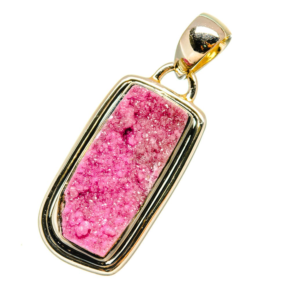 Cobalto Calcite Druzy Pendants handcrafted by Anasilvercos - PD5219