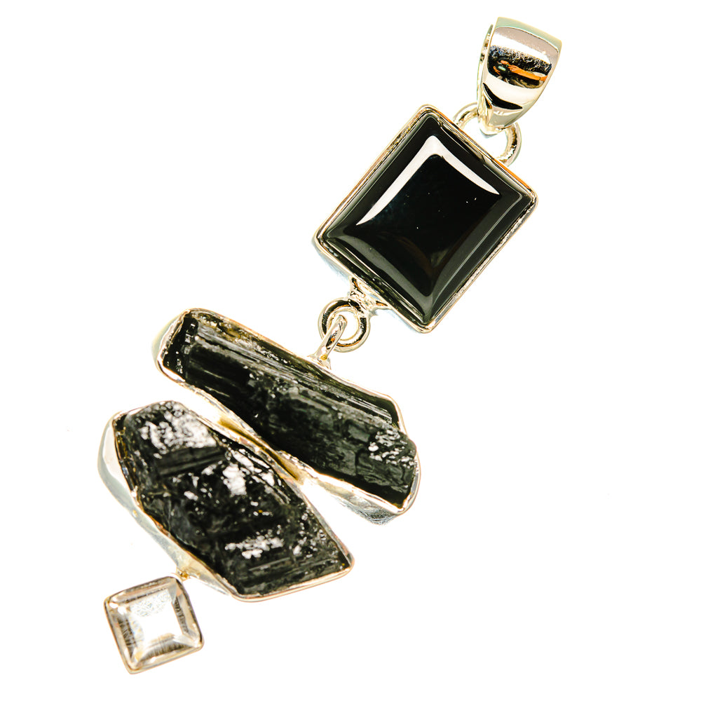 Black Onyx Pendants handcrafted by Anasilvercos - PD5222