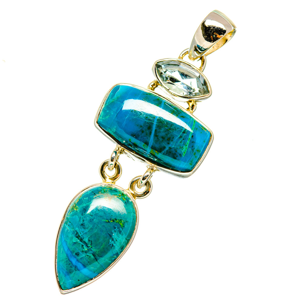 Chrysocolla Pendants handcrafted by Anasilvercos - PD5235