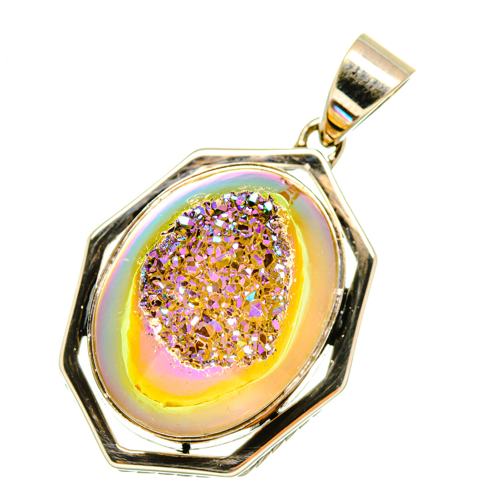 Titanium Druzy Pendants handcrafted by Anasilvercos - PD5236