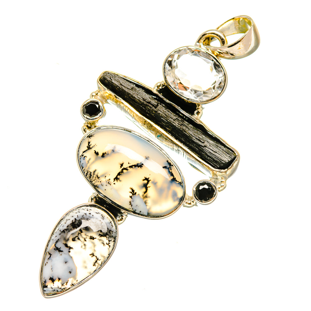 Dendritic Opal Pendants handcrafted by Anasilvercos - PD5239