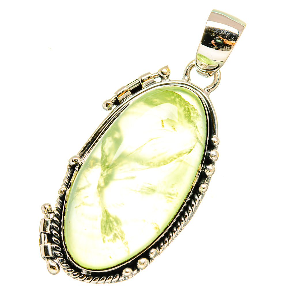 Prehnite Pendants handcrafted by Anasilvercos - PD5248