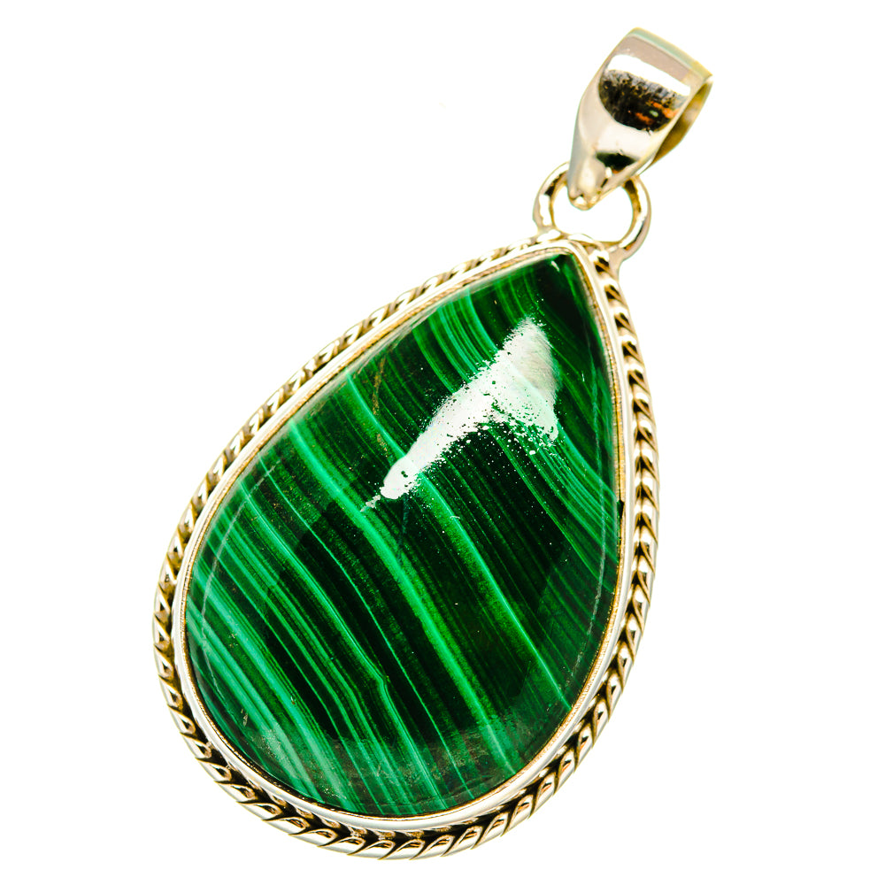 Malachite Pendants handcrafted by Anasilvercos - PD5272
