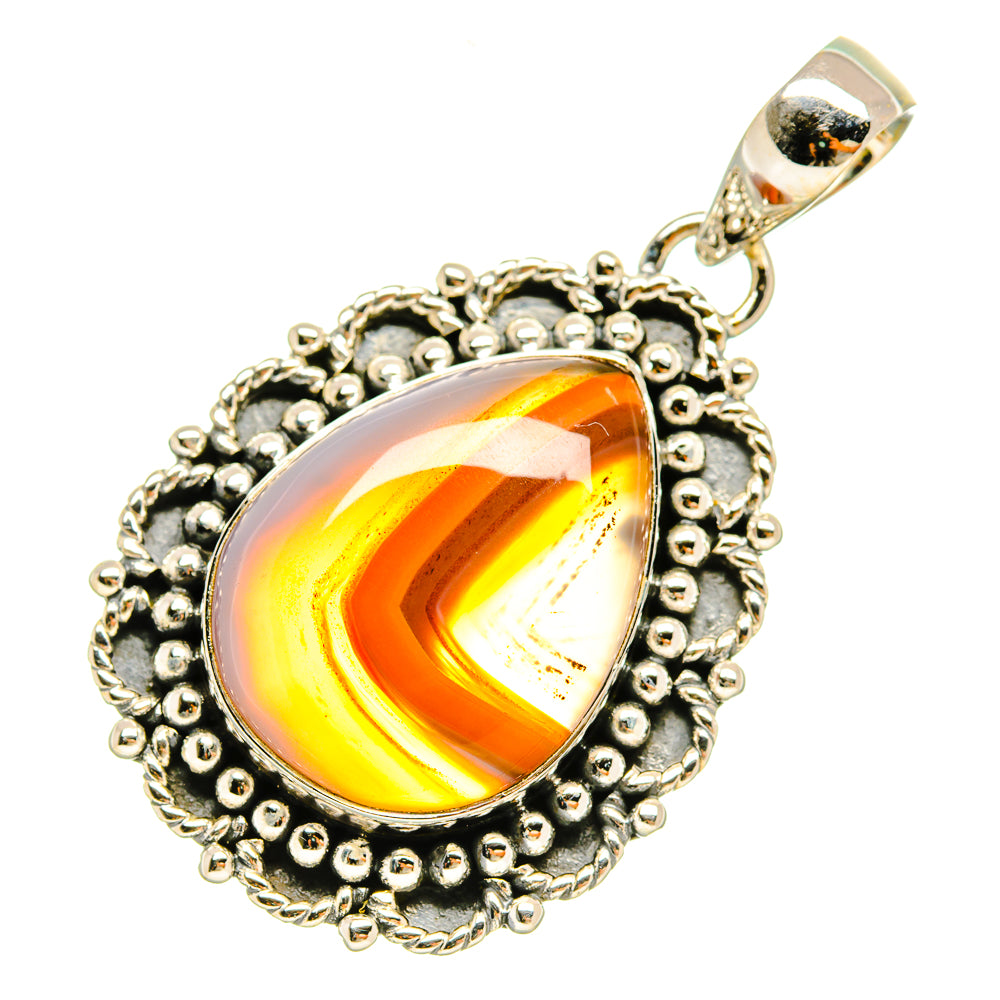 Botswana Agate Pendants handcrafted by Anasilvercos - PD5279