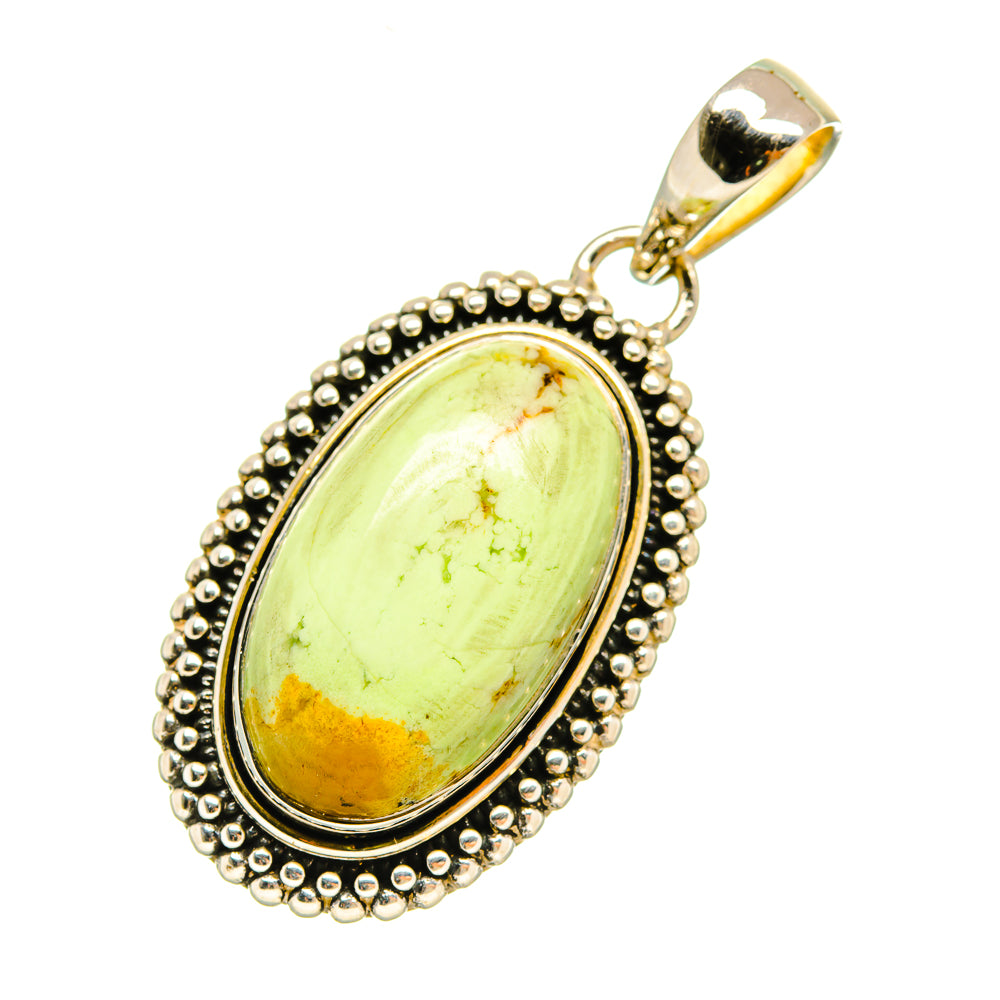 Lemon Chrysoprase Pendants handcrafted by Anasilvercos - PD5292