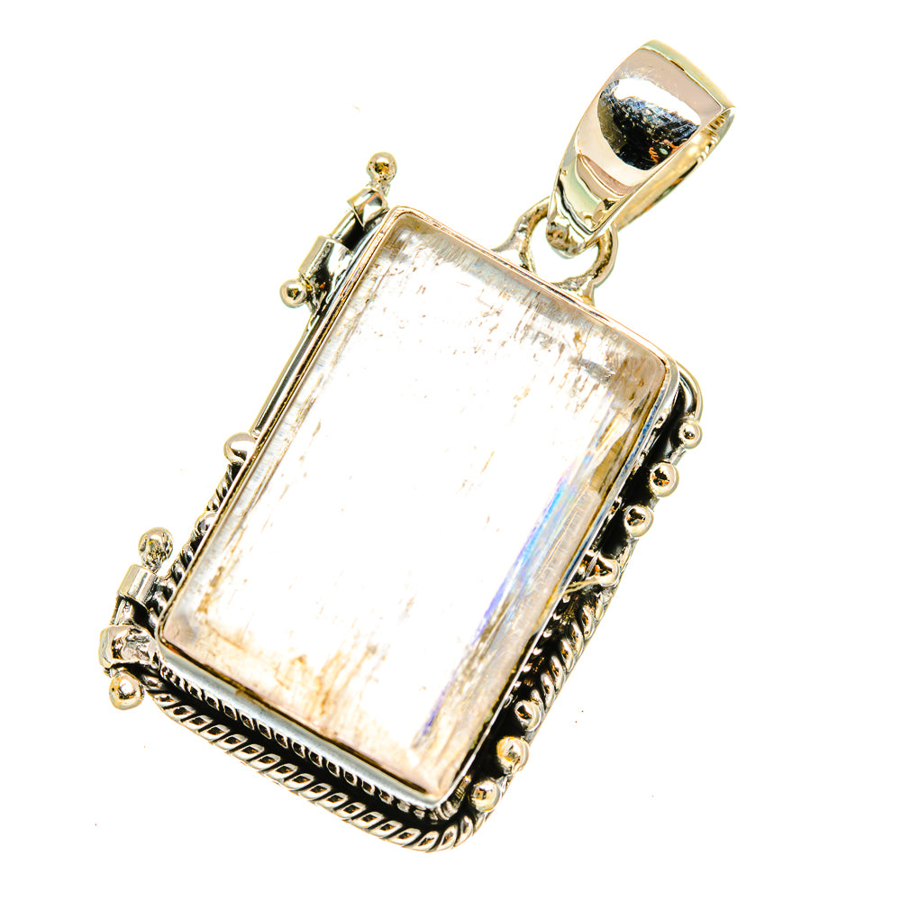 Rainbow Moonstone Pendants handcrafted by Anasilvercos - PD5301