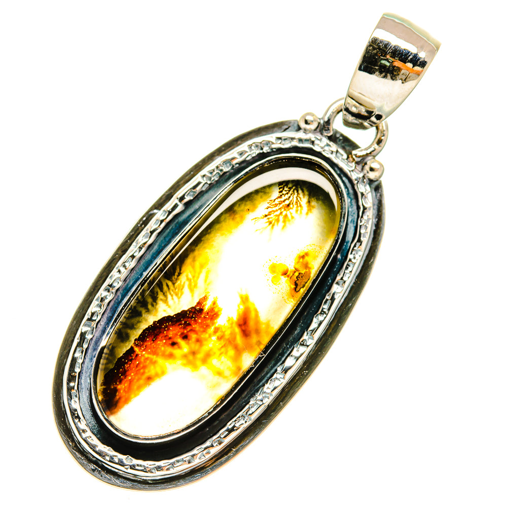 Scenic Dendritic Agate Pendants handcrafted by Anasilvercos - PD5320