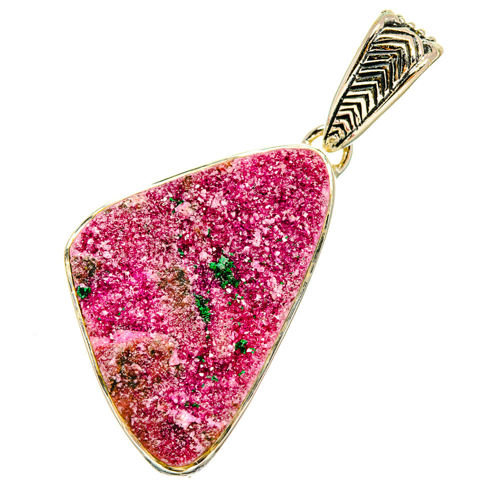 Cobalto Calcite Druzy Pendants handcrafted by Anasilvercos - PD5340
