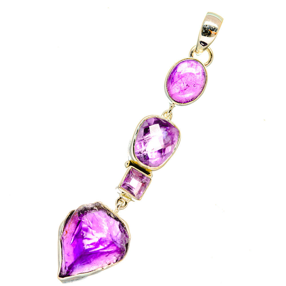 Amethyst Pendants handcrafted by Anasilvercos - PD5355