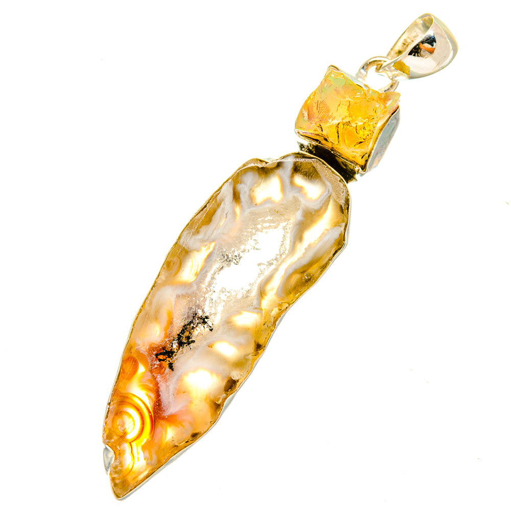 Coconut Geode Druzy Pendants handcrafted by Anasilvercos - PD5360