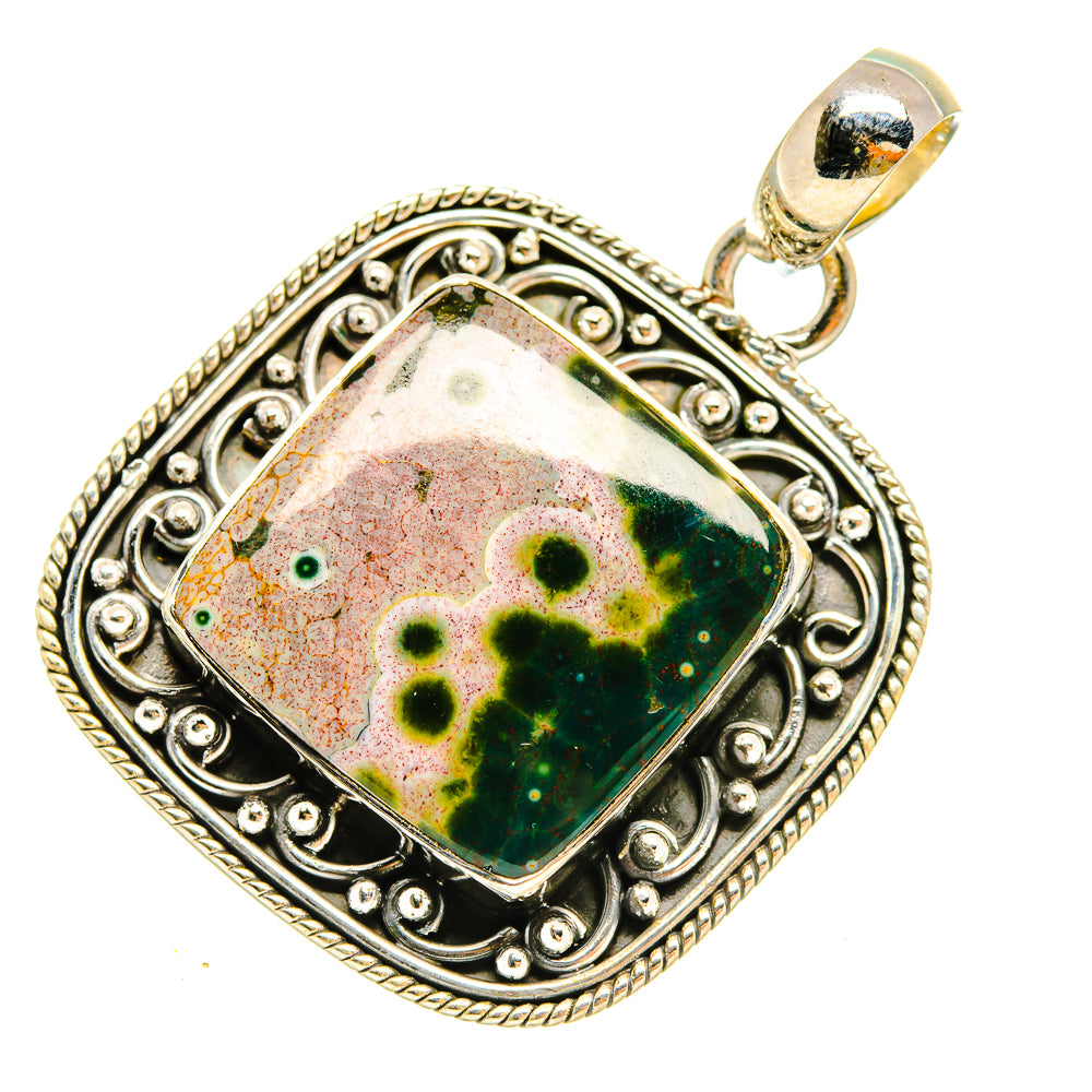 Ocean Jasper Pendants handcrafted by Anasilvercos - PD5363