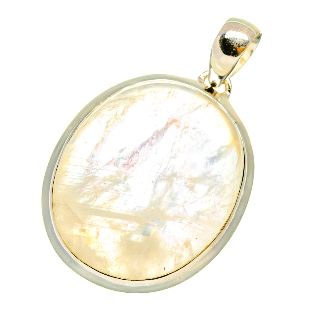 Rainbow Moonstone Pendants handcrafted by Anasilvercos - PD5385