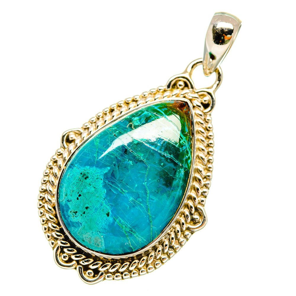 Chrysocolla Pendants handcrafted by Anasilvercos - PD5389