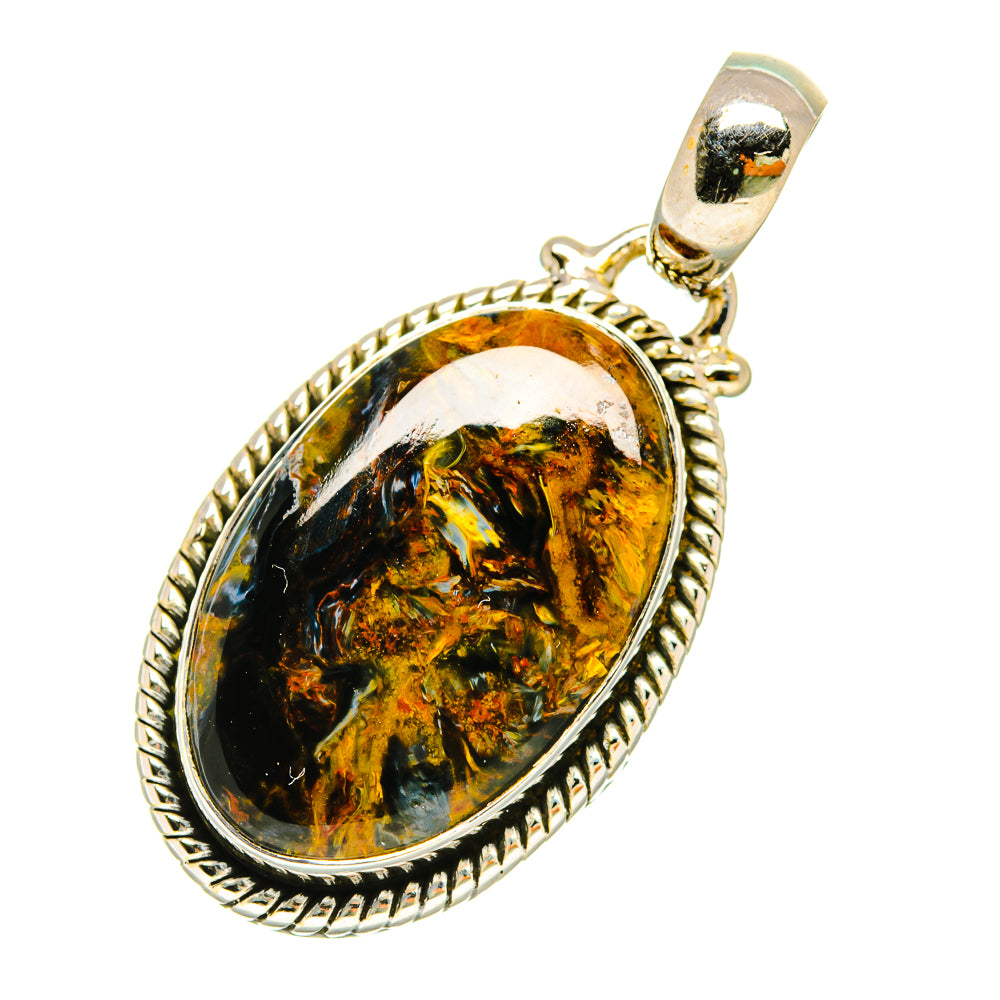 Golden Pietersite Pendants handcrafted by Anasilvercos - PD5391