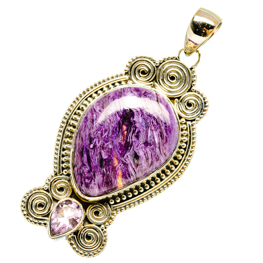 Charoite Pendants handcrafted by Anasilvercos - PD5393