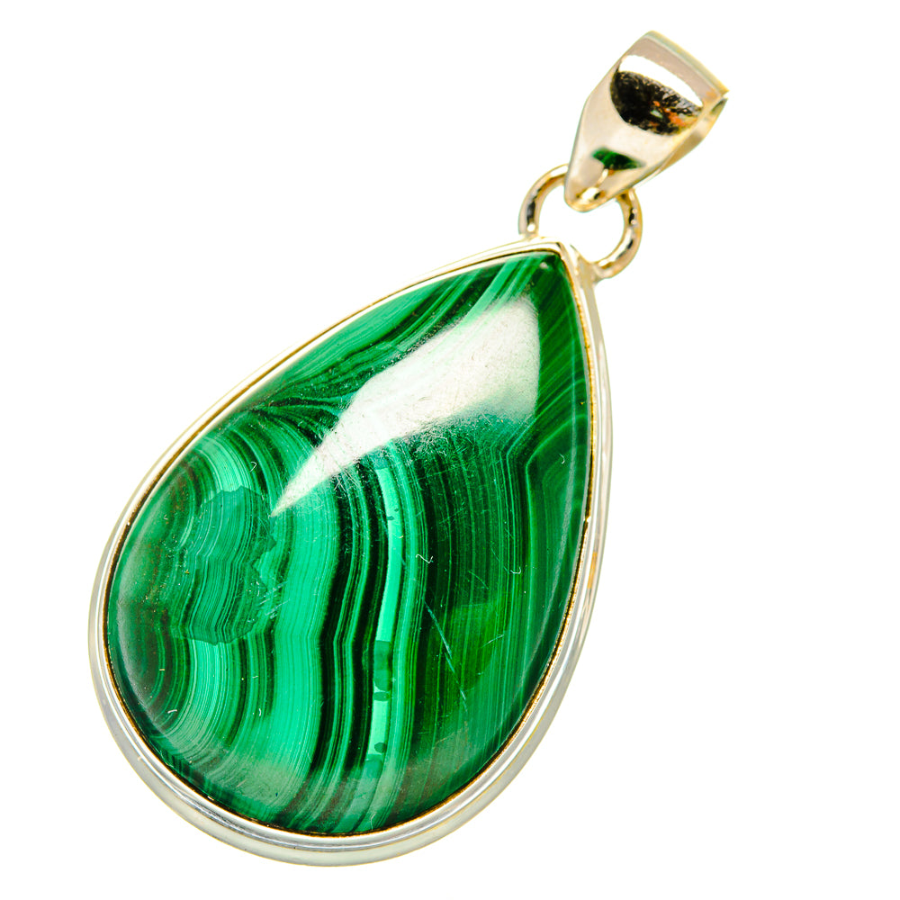 Malachite Pendants handcrafted by Anasilvercos - PD5394