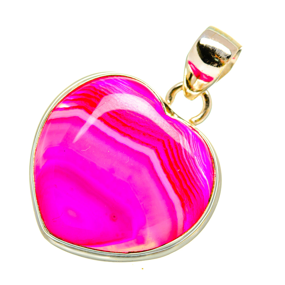 Pink Botswana Agate Pendants handcrafted by Anasilvercos - PD5395