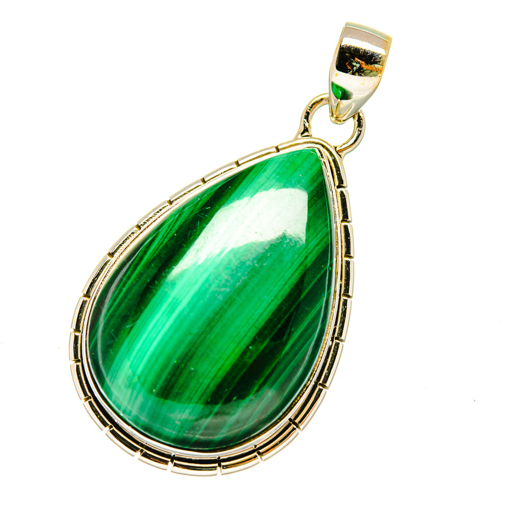Malachite Pendants handcrafted by Anasilvercos - PD5404