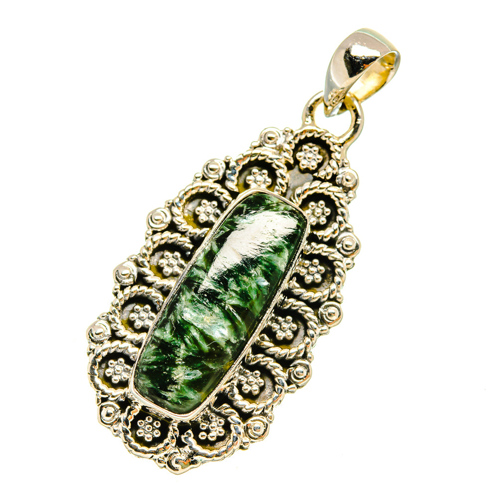 Seraphinite Pendants handcrafted by Anasilvercos - PD5405