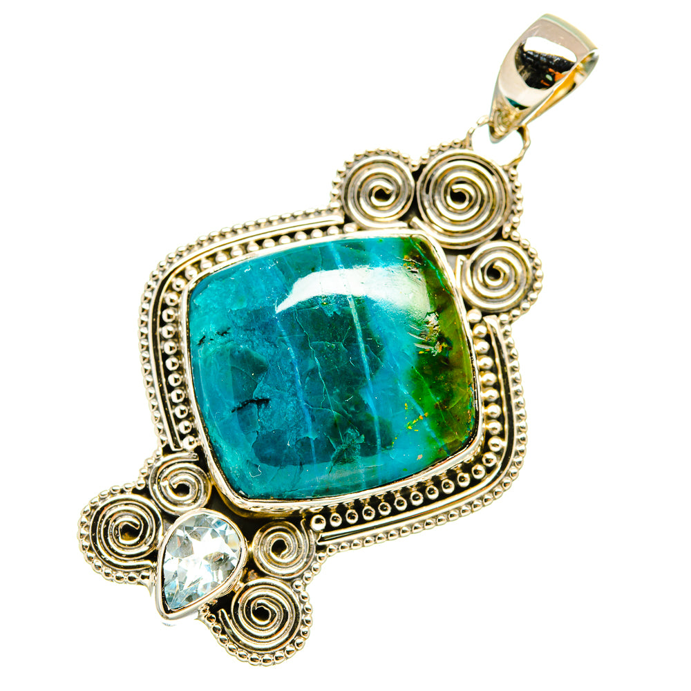 Chrysocolla Pendants handcrafted by Anasilvercos - PD5407