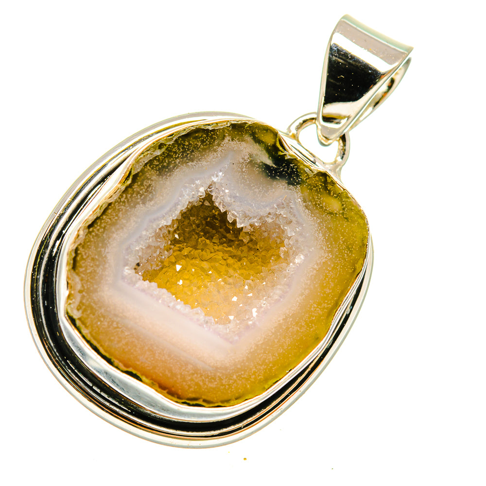 Coconut Geode Druzy Pendants handcrafted by Anasilvercos - PD5424