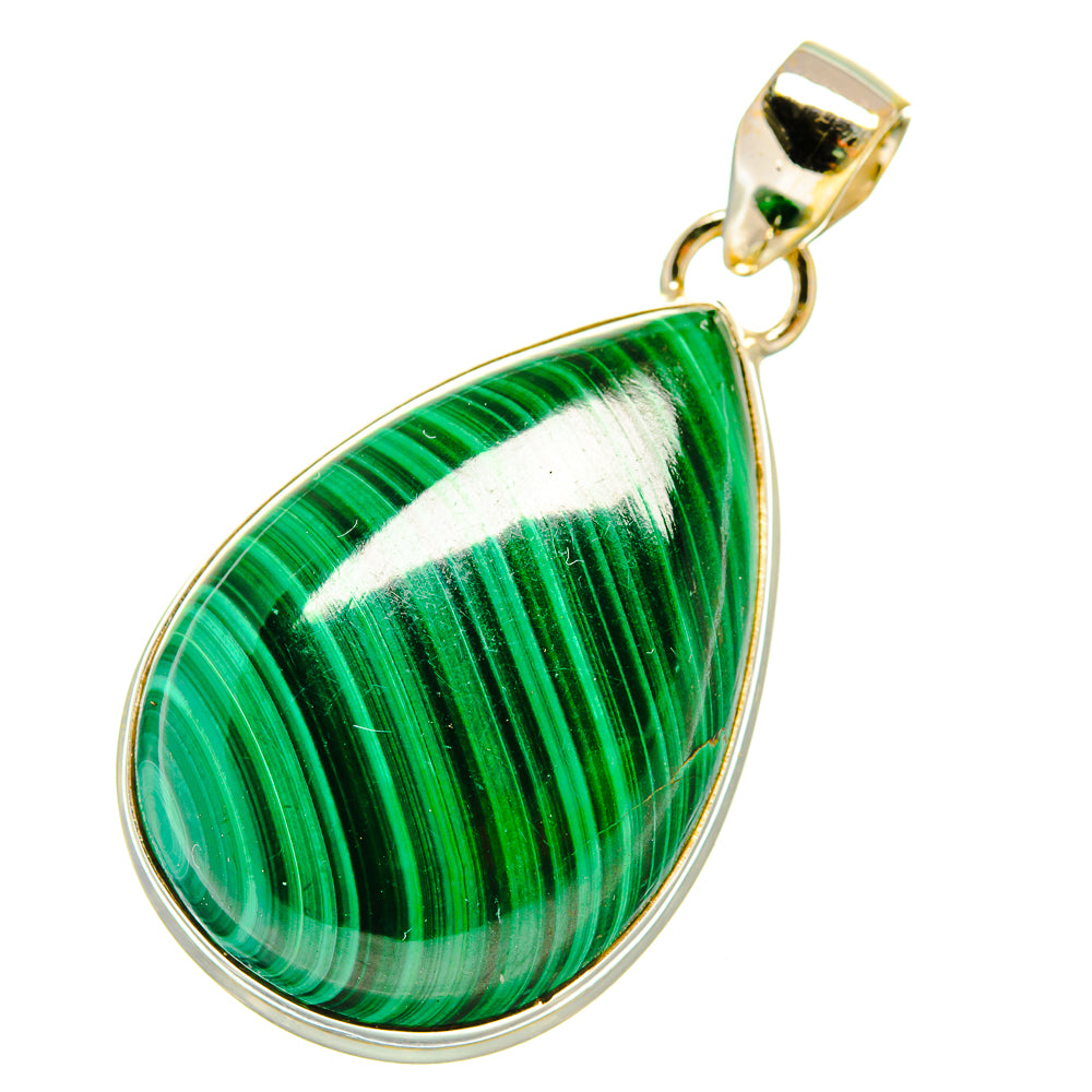 Malachite Pendants handcrafted by Anasilvercos - PD5427