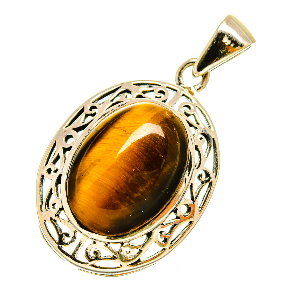 Tiger Eye Pendants handcrafted by Anasilvercos - PD5447