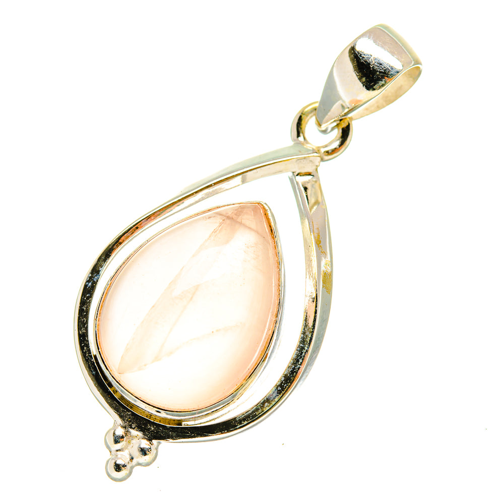 Rose Quartz Pendants handcrafted by Anasilvercos - PD5448