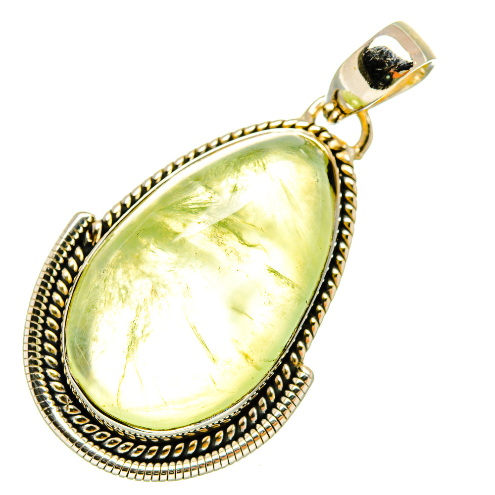 Prehnite Pendants handcrafted by Anasilvercos - PD5464