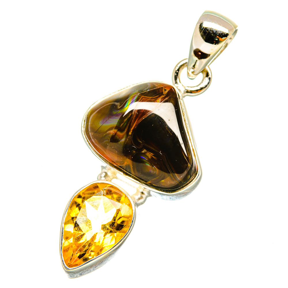 Mexican Fire Agate Pendants handcrafted by Anasilvercos - PD5470