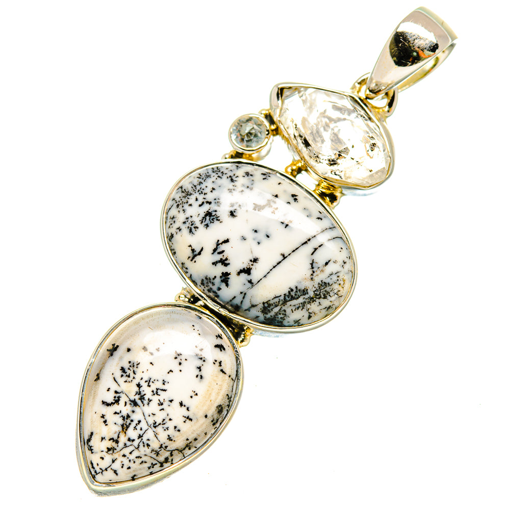 Dendritic Opal Pendants handcrafted by Anasilvercos - PD5479