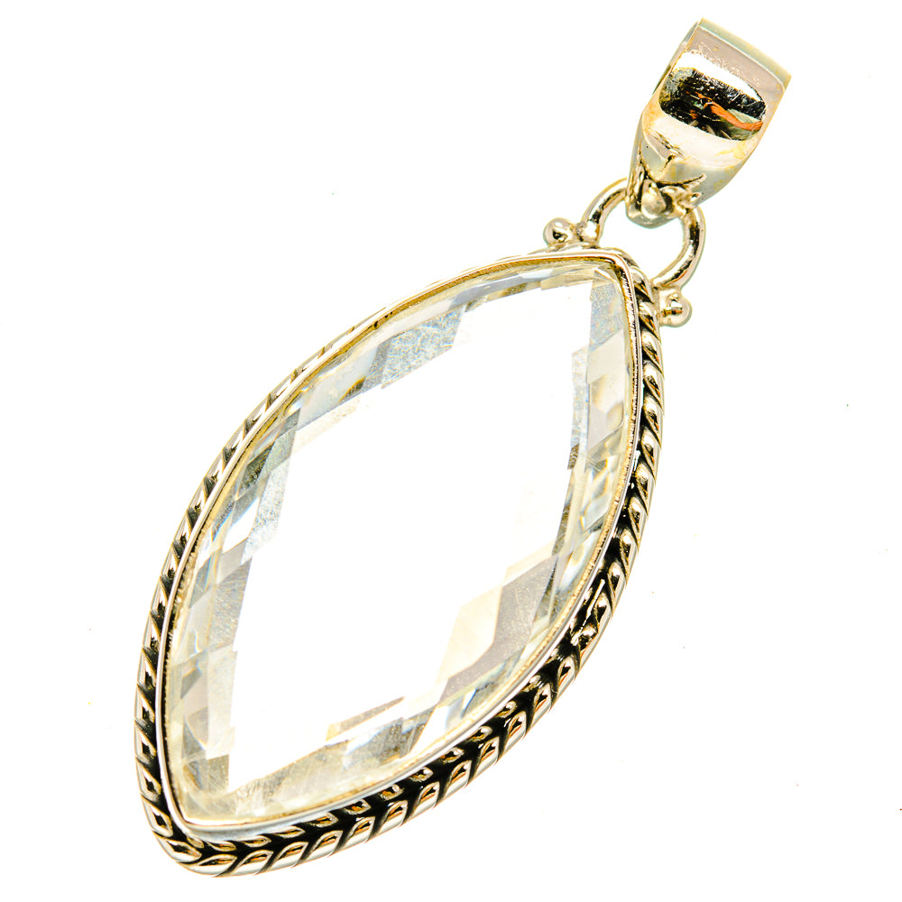 White Quartz Pendants handcrafted by Anasilvercos - PD5482
