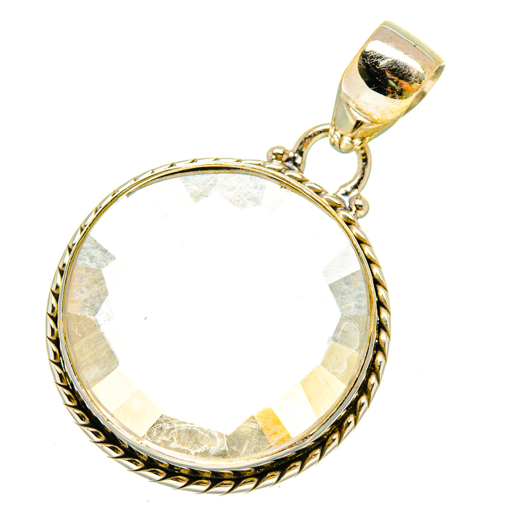 White Quartz Pendants handcrafted by Anasilvercos - PD5483