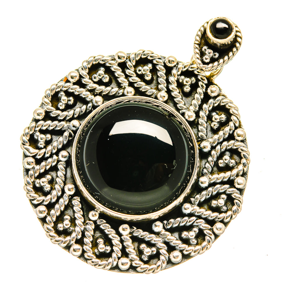 Black Onyx Pendants handcrafted by Anasilvercos - PD5494