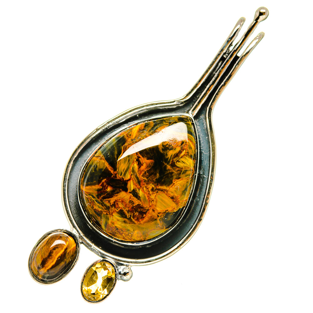 Golden Pietersite Pendants handcrafted by Anasilvercos - PD5503