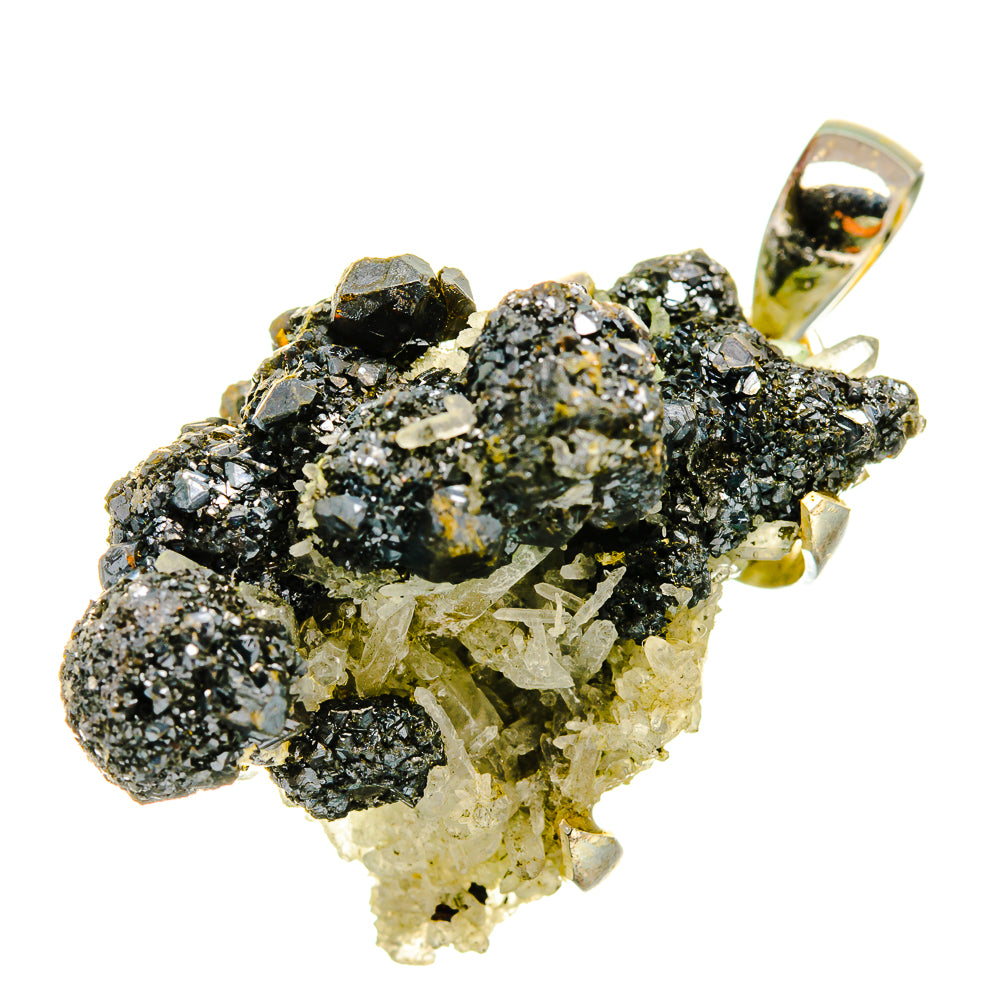 Hematite Druzy Pendants handcrafted by Anasilvercos - PD5533