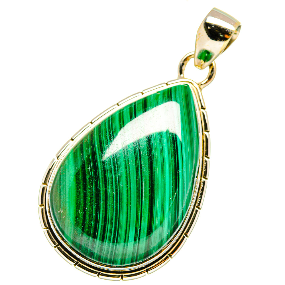 Malachite Pendants handcrafted by Anasilvercos - PD5567