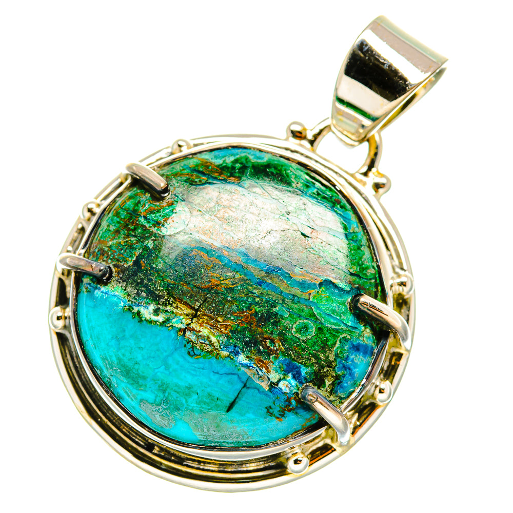Chrysocolla Pendants handcrafted by Anasilvercos - PD5573