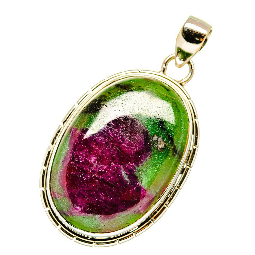 Ruby Zoisite Pendants handcrafted by Anasilvercos - PD5576