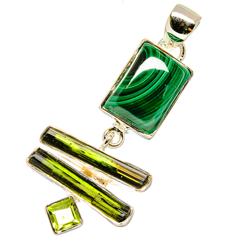 Malachite Pendants handcrafted by Anasilvercos - PD5597