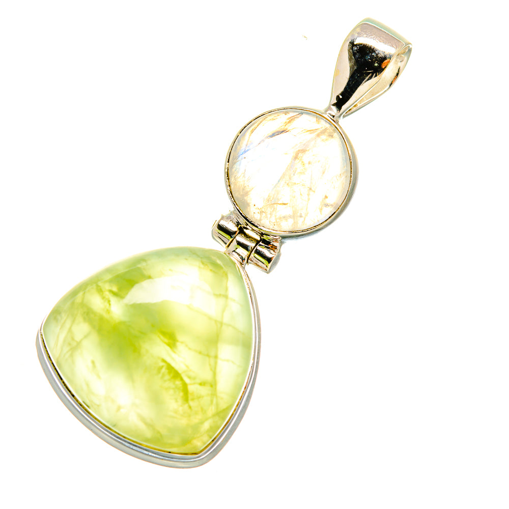 Prehnite Pendants handcrafted by Anasilvercos - PD5621